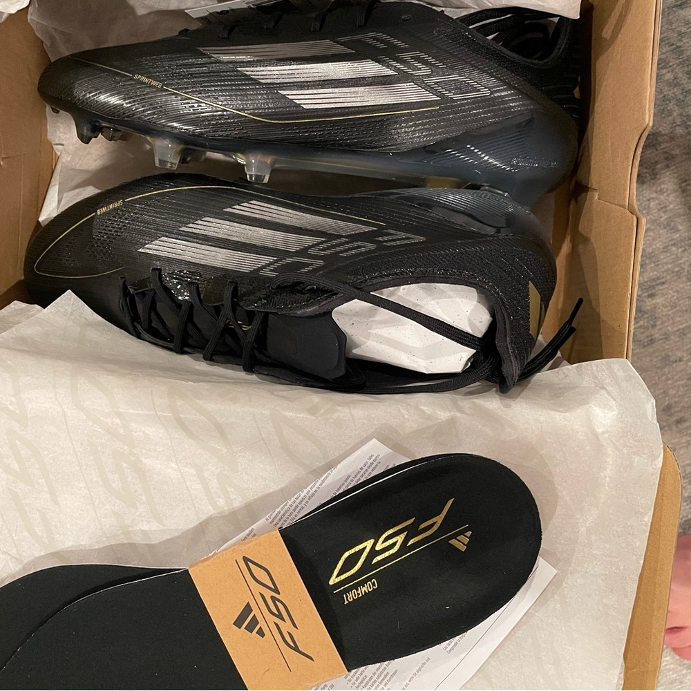 Adidas F50 black and gold elite FG